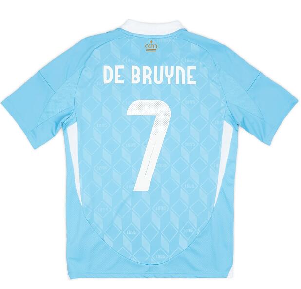 (image for) De Bruyne #7 Belgium Away Jersey EURO 2024